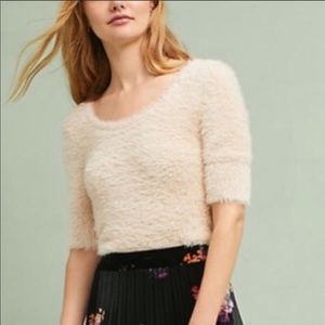 Anthropologie fuzzy sweater